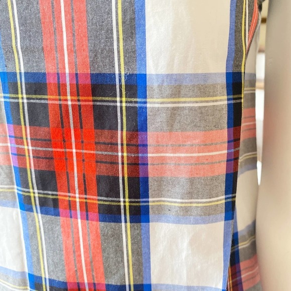 NWT J CREW Sleeveless Tartan Plaid Top, LL0535 - Picture 4 of 8